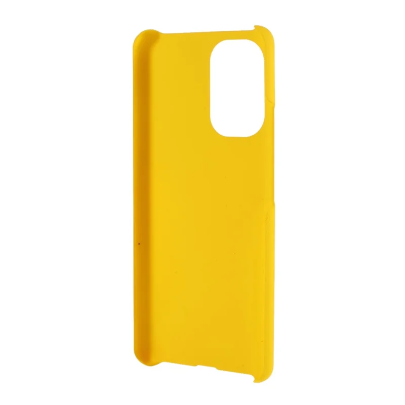 Glossy Rubberized Hard PC Phone Back Case Cover for Xiaomi Redmi K40/Redmi K40 Pro/Poco F3/Mi 11i - Yellow