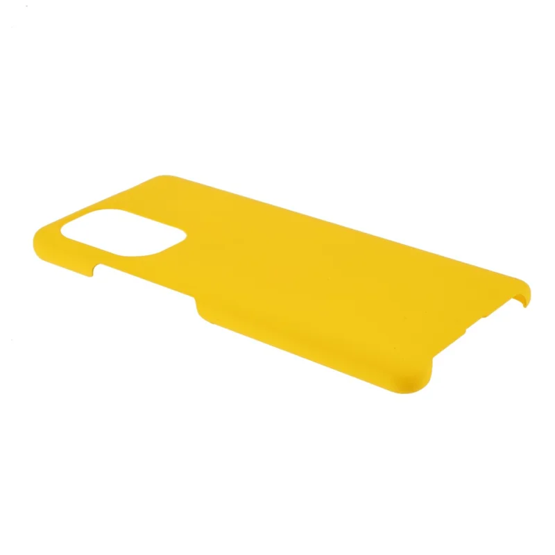 Glossy Rubberized Hard PC Phone Back Case Cover for Xiaomi Redmi K40/Redmi K40 Pro/Poco F3/Mi 11i - Yellow