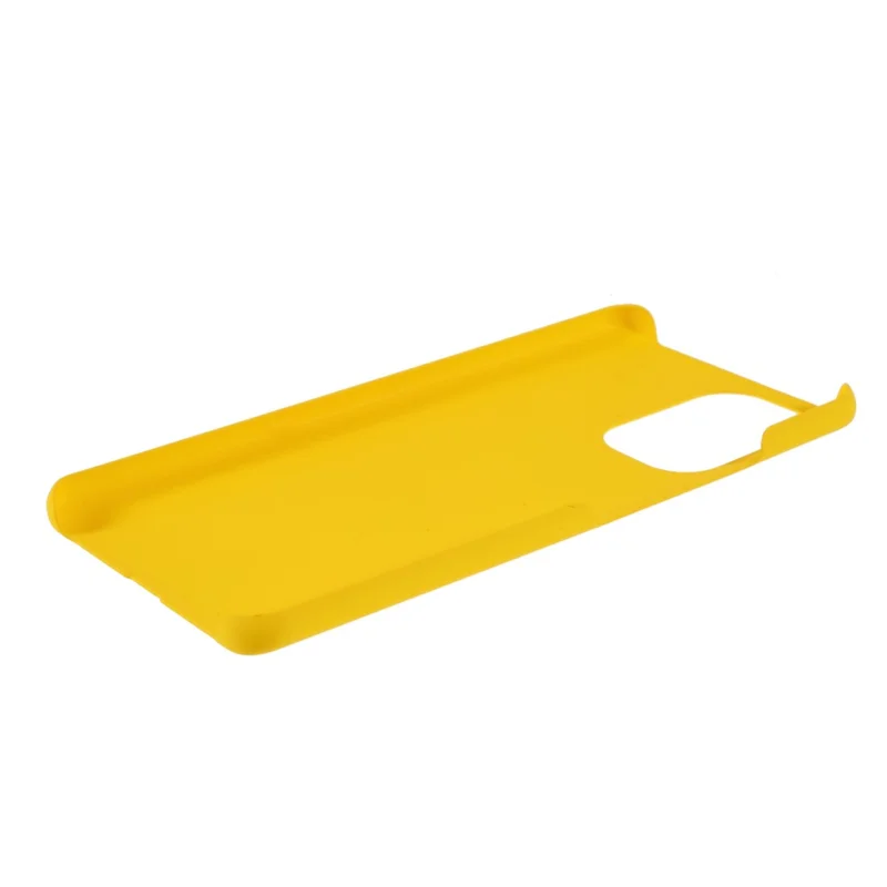 Glossy Rubberized Hard PC Phone Back Case Cover for Xiaomi Redmi K40/Redmi K40 Pro/Poco F3/Mi 11i - Yellow