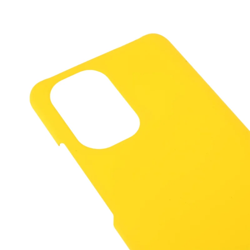 Glossy Rubberized Hard PC Phone Back Case Cover for Xiaomi Redmi K40/Redmi K40 Pro/Poco F3/Mi 11i - Yellow