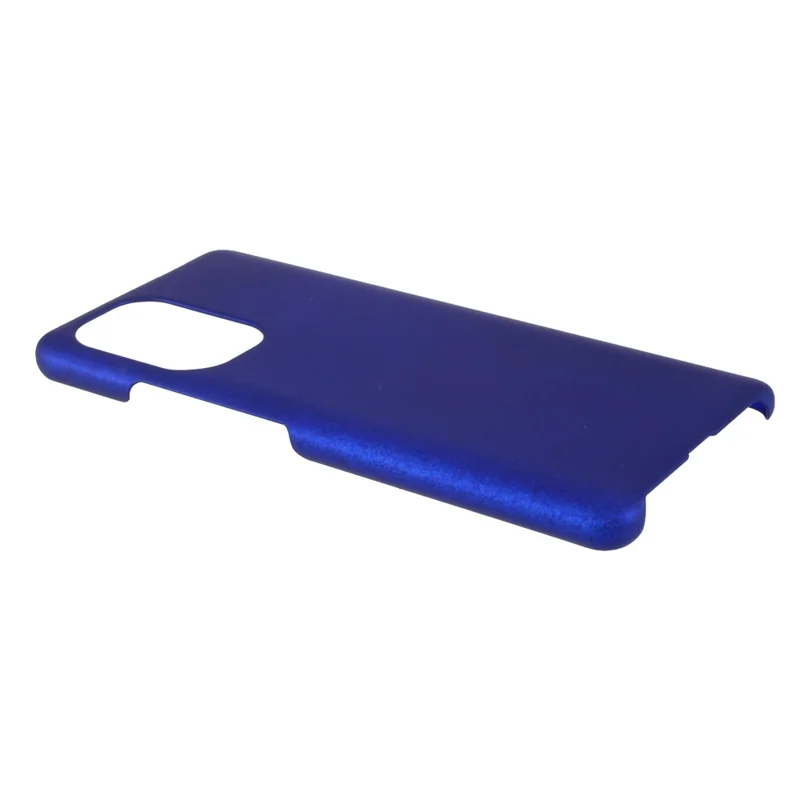 Glossy Rubberized Hard PC Phone Back Case Cover for Xiaomi Redmi K40/Redmi K40 Pro/Poco F3/Mi 11i - Blue