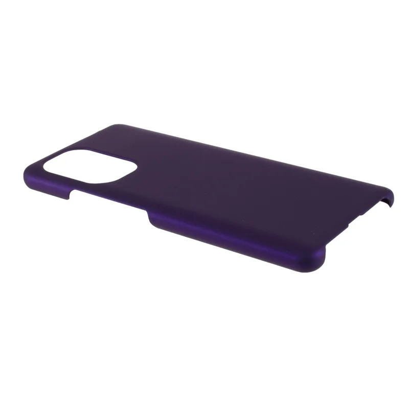 Glossy Rubberized Hard PC Phone Back Case Cover for Xiaomi Redmi K40/Redmi K40 Pro/Poco F3/Mi 11i - Purple