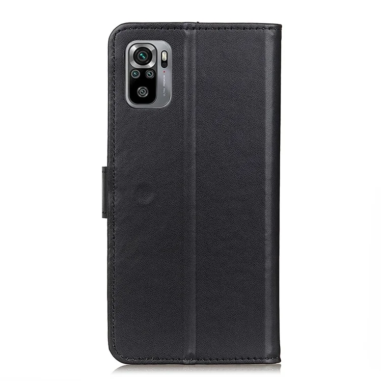 Para Xiaomi Poco M5s 4G / Redmi Note 10 4G / Note 10S 4G Funda de teléfono a prueba de golpes Funda resistente a los arañazos Funda protectora con soporte tipo cartera - Negro