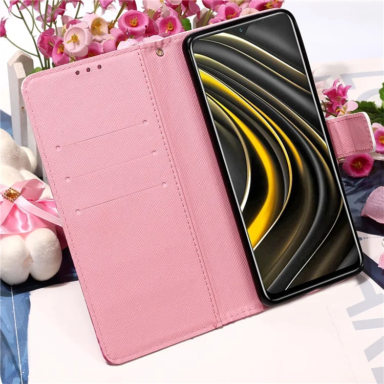 Porte-monnaie 3d Portefeuille Porte-mantonie pu Pul Coffre Coque Shell Pour Xiaomi Poco M3 / Redmi Note 9 4G (Qualcomm Snapdragon 662) / Power Redmi 9 / Redmi 9t - N'arrêtez Jamais De Rêver