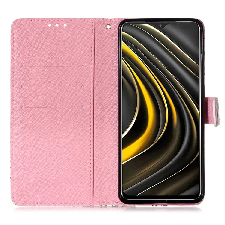 Patrón 3D Erresión de la Cartera de la Cartera de la Copeta de Cuero de la PU Fonda Para Xiaomi Poco M3 / Nota Redmi 9 4G (Qualcomm Snapdragon 662) / Redmi 9 Potencia / Redmi 9t - Nunca Dejes De Soña