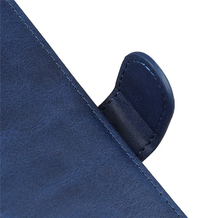pu en Cuir Portefeuille Board de Protection de la Coque du Téléphone Pour Xiaomi Redmi Note 10 4G / Note 10S - Bleu