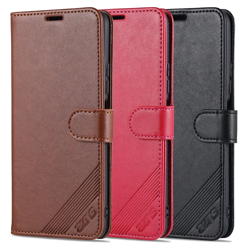AZNS Wallet Stand Leather Protective Case for Xiaomi Redmi K40/K40 Pro / Xiaomi Poco F3 - Black