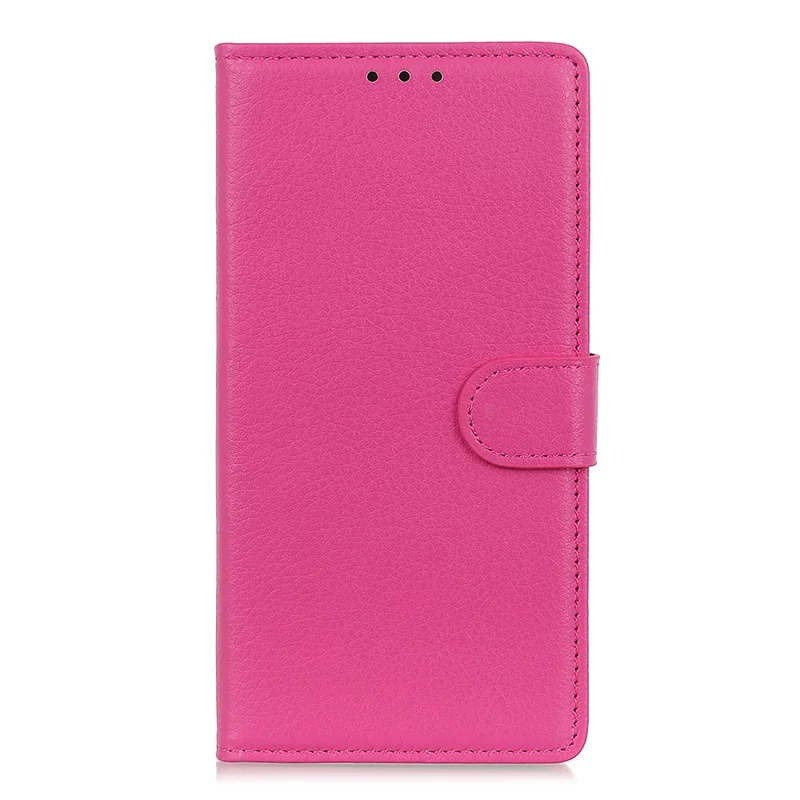For Xiaomi Redmi Note 10 Pro 4G (Global) / Redmi Note 10 Pro Max Classic Style Litchi Texture PU Leather Wallet Phone Case Magnetic Closure Stand Flip Book Cover - Rose
