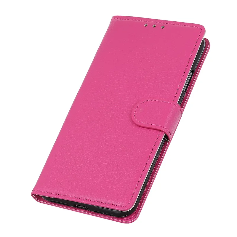 For Xiaomi Redmi Note 10 Pro 4G (Global) / Redmi Note 10 Pro Max Classic Style Litchi Texture PU Leather Wallet Phone Case Magnetic Closure Stand Flip Book Cover - Rose