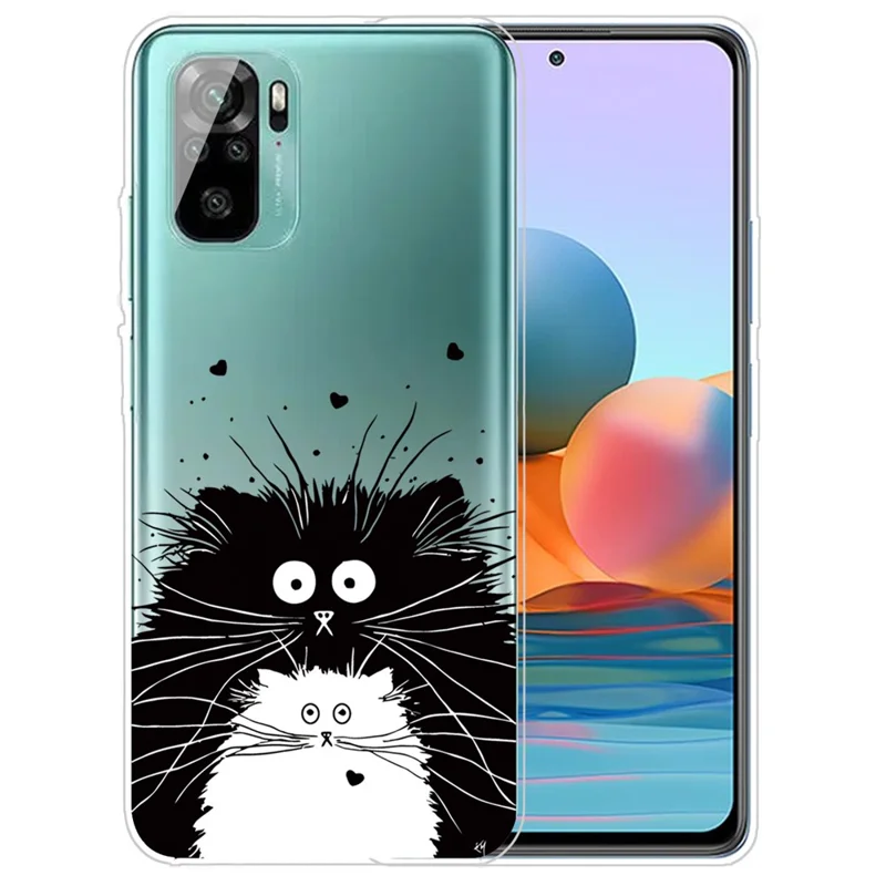 IMD Pattern Shock-proof Soft TPU Phone Case Protector for Xiaomi Redmi Note 10 4G / 10S / Poco M5s 4G - Totoro