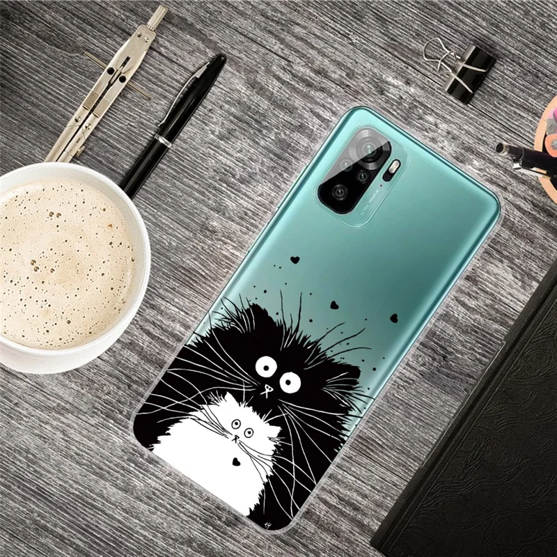 IMD Pattern Shock-proof Soft TPU Phone Case Protector for Xiaomi Redmi Note 10 4G / 10S / Poco M5s 4G - Totoro