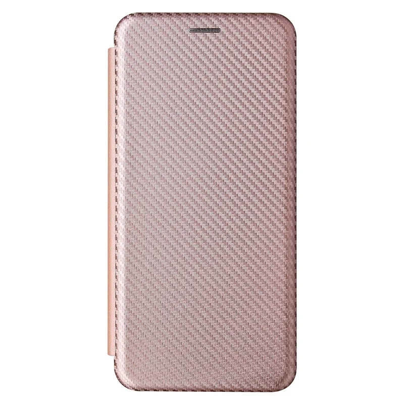 För Xiaomi Redmi Note 10 Pro / Pro Max läderfodral med automatiskt sugande stängning, kolfiberstruktur med avtagbar ring och stödbygel - Guld