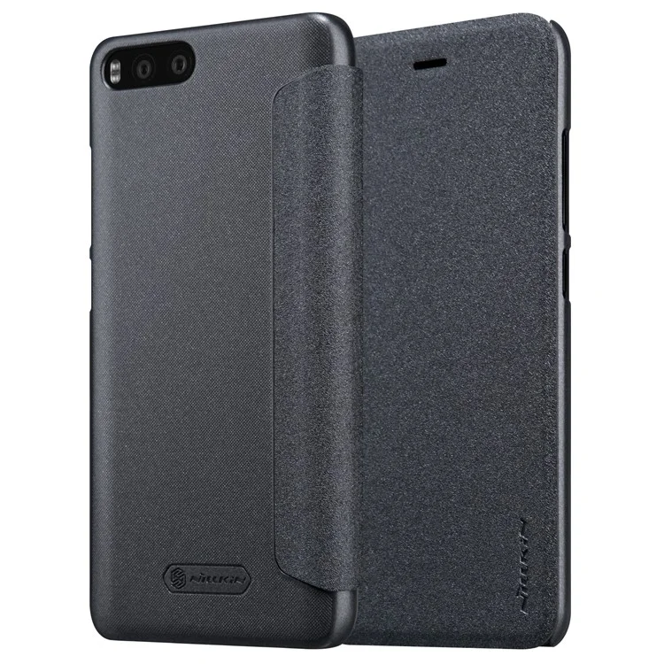 NILLKIN Sparkle Series Smart Awakening Leather Case for Xiaomi Mi 6 - Black