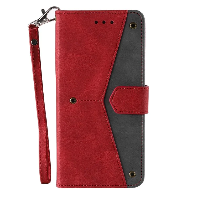 Decoraggio Rivet PU Coperchio Per Coperchio Per Coperchio Per Coperchio Per Chura Pullotto Per Xiaomi mi 11i / Poco F3 / Redmi K40 Pro / Redmi K40 / Redmi K40 Pro+ - Rosso