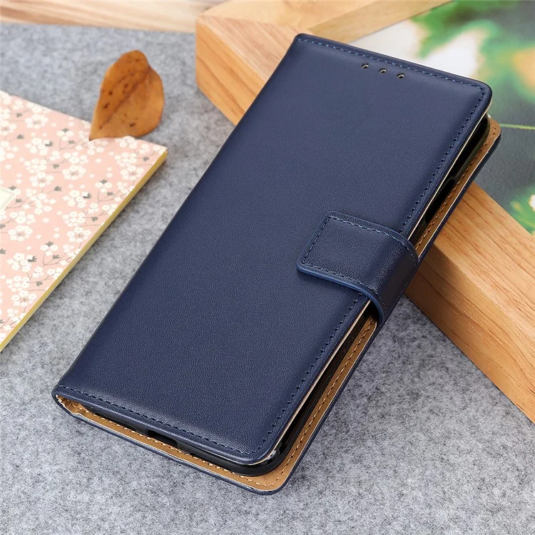 Magnetic Clasp Stand Leather Shell Case for Xiaomi Mi 11 Lite 4G / 5G / 11 Lite 5G NE - Blue