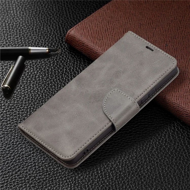Кошелька Кожаная Крышка Оболочки Для Xiaomi Redmi Note 10 Pro Max / Redmi Note 10 Pro - Серый