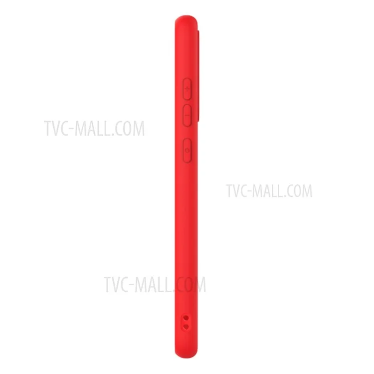 IMAK UC-2 Series Wear-Resistant Colorful Soft TPU Cover Case for Xiaomi Redmi Note 9 5G/Note 9T 5G - Red
