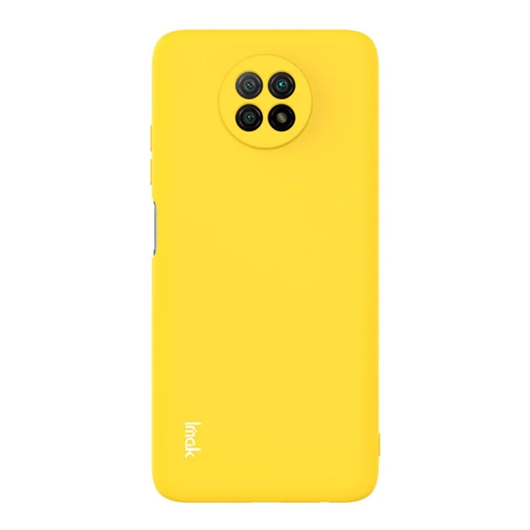 IMAK UC-2 Series Wear-Resistant Colorful Soft TPU Cover Case for Xiaomi Redmi Note 9 5G/Note 9T 5G - Yellow