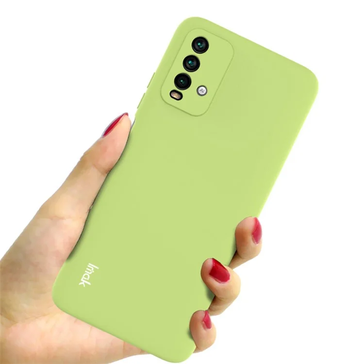 IMAK UC-2 Series Multi-Color Well-Protected Soft TPU Cover Case for Xiaomi Redmi Note 9 4G (Qualcomm Snapdragon 662)/9T/9 Power - Green