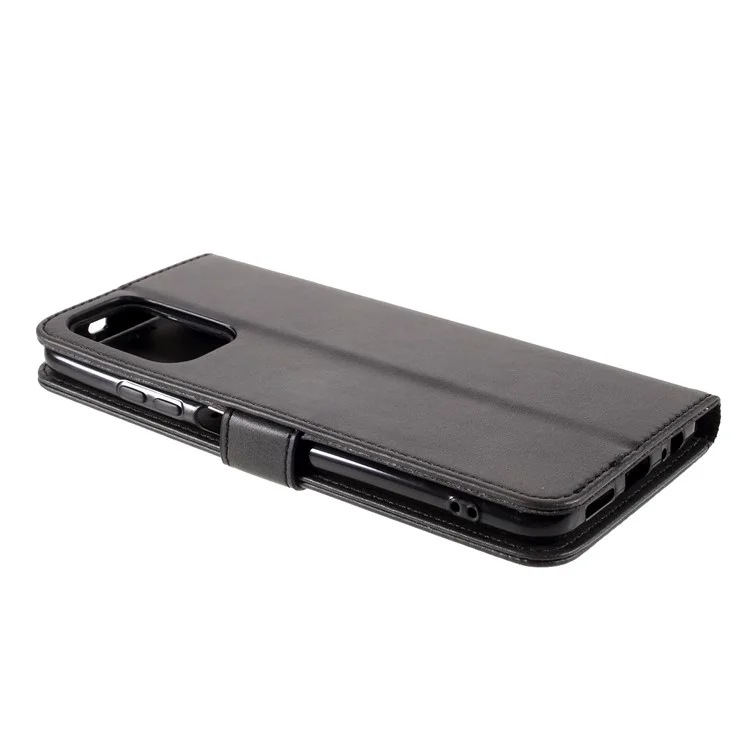 LC.IMEEKE para Xiaomi Redmi Note 10S / Note 10 4G / Poco M5s 4G Funda Billetera de Cuero con Soporte - Negro