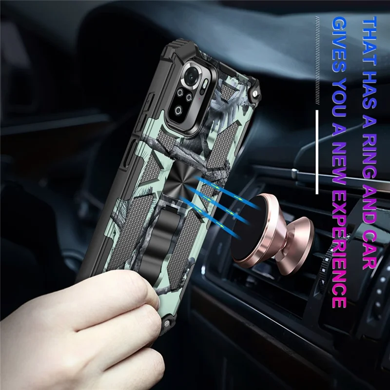 Coque de protection pour Xiaomi Redmi Note 10 4G / Note 10S 4G / Poco M5s 4G, design 2 en 1 amovible bien protégé, camouflage avec feuille magnétique - Bleu ciel