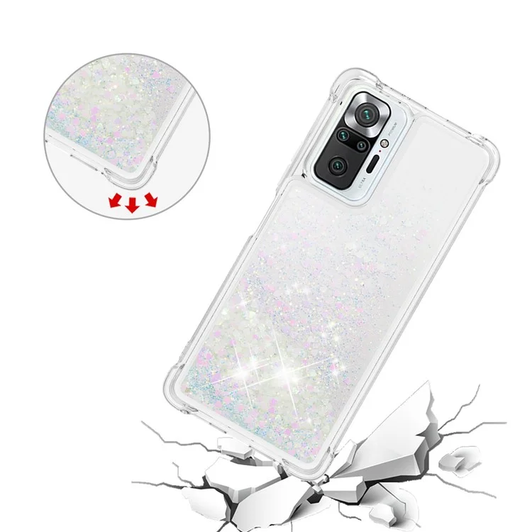 Dynamic Quicksand Shock-absorbing TPU Phone Case Shell Deckung Für Xiaomi Redmi Note 10 Pro Max - Mehrfarbig