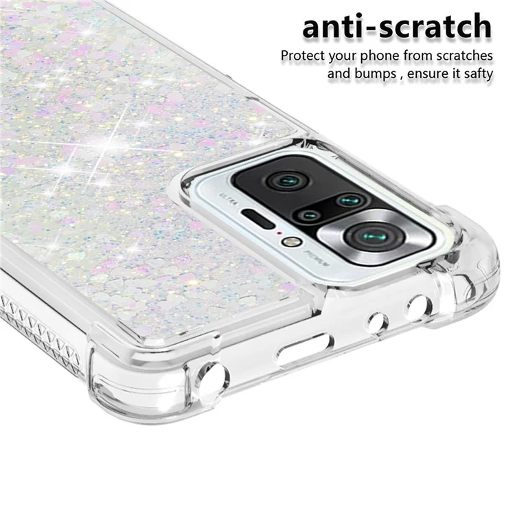 Dynamic Quicksand Shock-absorbing TPU Phone Case Shell Deckung Für Xiaomi Redmi Note 10 Pro Max - Mehrfarbig