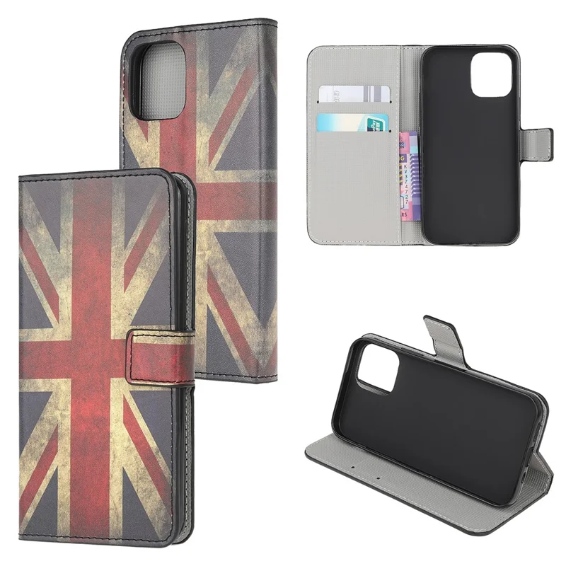 Pattern Printing Full Protection Leather Wallet Stand Case for Xiaomi Mi 11 Lite 4G / 5G / 11 Lite 5G NE - Flag Element 2