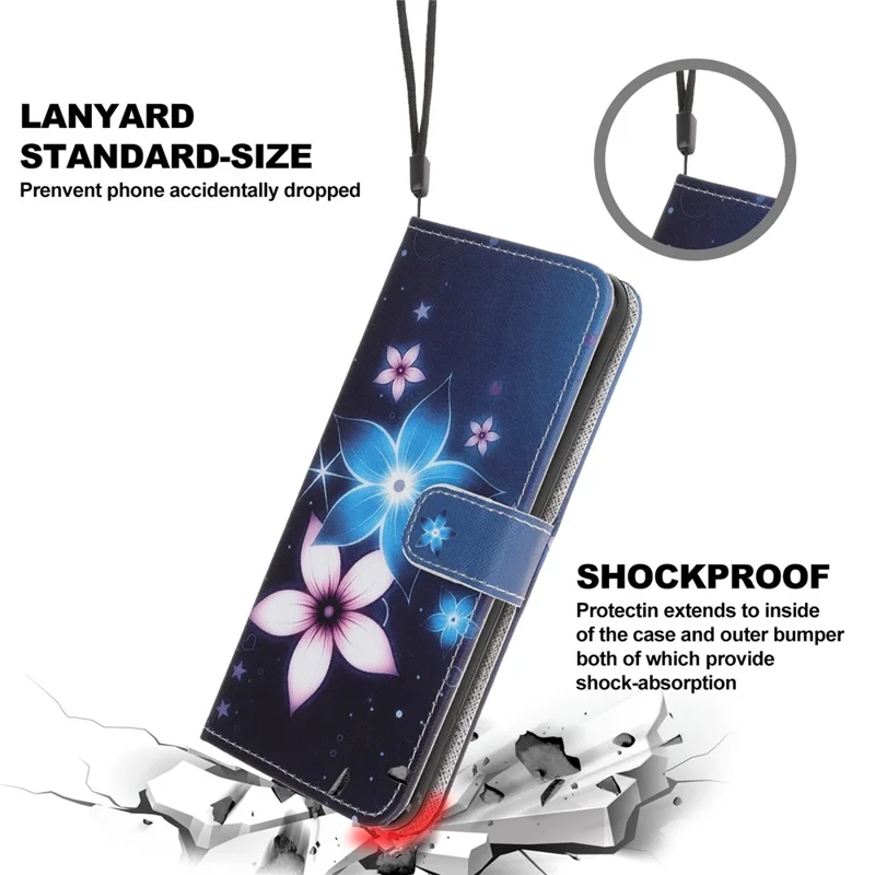 Cross Texture New Pattern Printing Leather Wallet Stand Case for Xiaomi Mi 11 Lite 4G / 5G / 11 Lite 5G NE - Flower