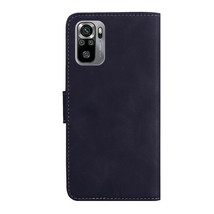 For Xiaomi Redmi Note 10 4G / Redmi Note 10S / Poco M5s 4G Wallet Stand Magnetic Clasp PU Leather Case - Black