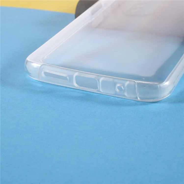 Coque de protection hybride 2 en 1 avec panneau arrière en acrylique clair, couverture avant en PET et bordure en TPU pour Xiaomi Redmi 9T/9 Power/Note 9 4G (Qualcomm Snapdragon 662)