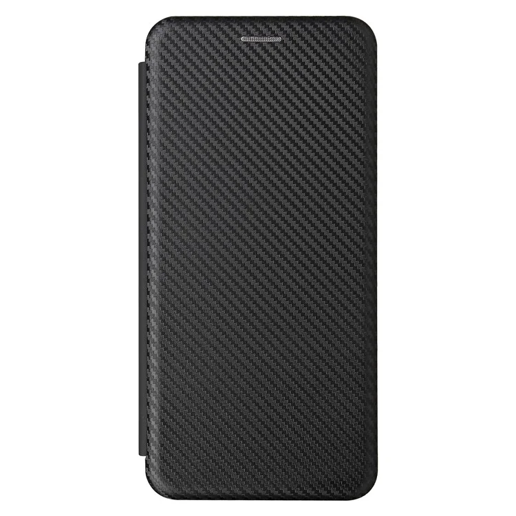 Textura De Fibra De Carbono Auto-absorção De Couro De Suporte De Couro Capa Com Slot Para Cartão Para Xiaomi Mi 11 Pro - Preto