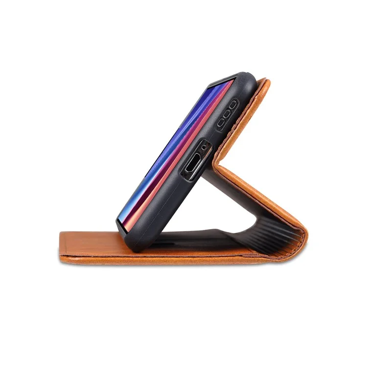 AZNS Azns Auto-assorbed Magnet Ben Protetto Custodia a Guscio di Pelle Per Protezione Completa Per Xiaomi Redmi K40/K40 Pro/K40 Pro+/Mi 11i/Poco F3 - Caffè