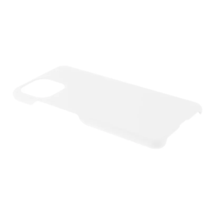 Comfortable Touch Rubberized Plastic Hard Back Cover for Xiaomi Mi 11 Lite 4G / 5G / 11 Lite 5G NE - White