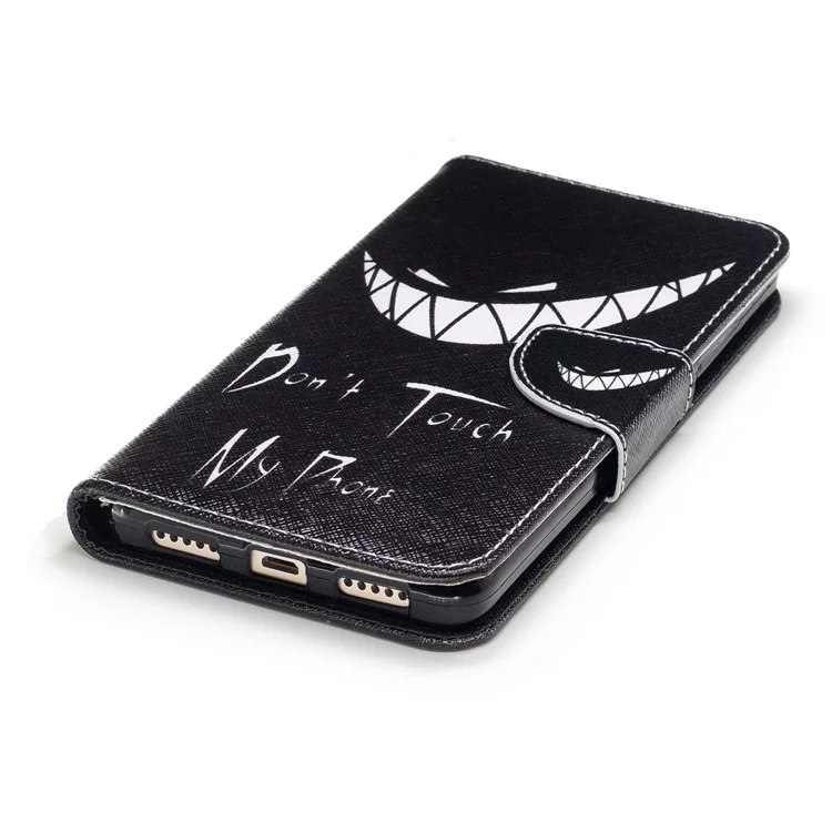 Pattern Printing Leather Wallet Case Cover for Xiaomi Redmi Note 4X - Do not Touch My Phone