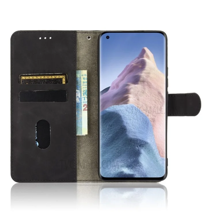 Tapa de la Billetera de Cuero Con Touch de Piel Con Soporte de Soporte Para Xiaomi Mi 11 Ultra - Negro