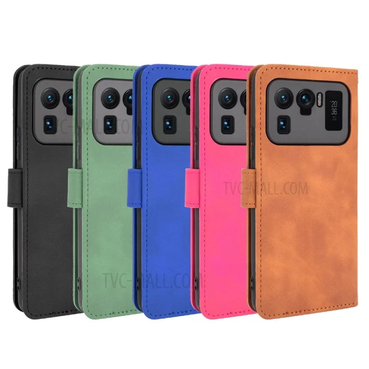 Couverture de Téléphone de Portefeuille en Cuir en Cuir Avec un Support Pour Xiaomi Mi 11 Ultra - le Noir