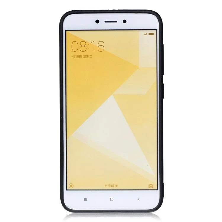 For Xiaomi Redmi 4X Matte Embossed Pattern TPU Back Protective Phone Case - Panda and Bamboo