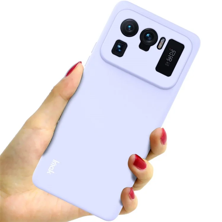 IMAK UC-2 Series Multi-Color Soft TPU Skin-feel Phone Back Case Cover per Xiaomi Mi 11 Ultra - Light Purple