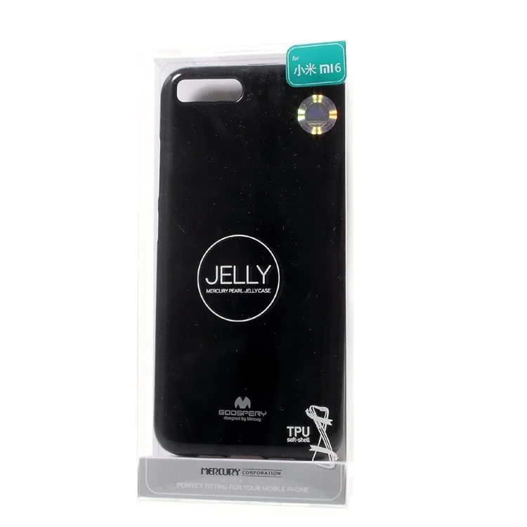 MERCURY GOOSPERY Glittery Powder TPU Casing for Xiaomi Mi 6 - Black