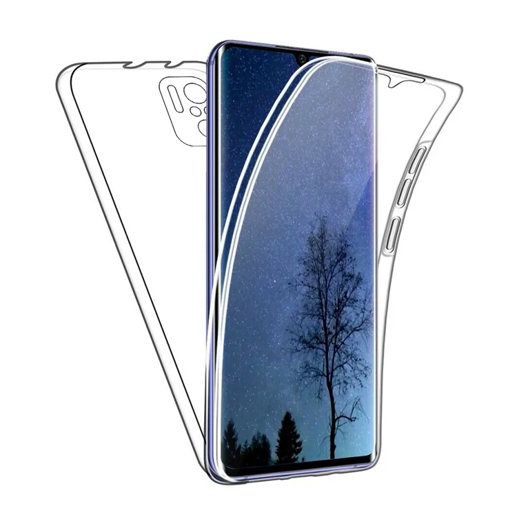 Couvercle Avant Pour Animaux de Compagnie + Bord TPU + Panneau Arrière Acrylique Full Body Protection Case Pour Xiaomi Redmi Note 10s Note 10 4G