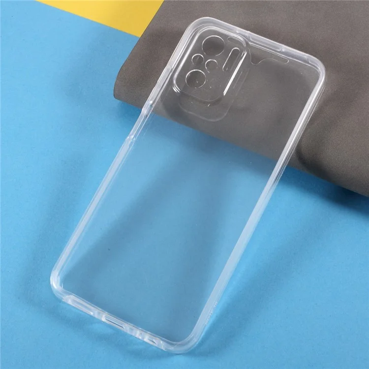 Couvercle Avant Pour Animaux de Compagnie + Bord TPU + Panneau Arrière Acrylique Full Body Protection Case Pour Xiaomi Redmi Note 10s Note 10 4G