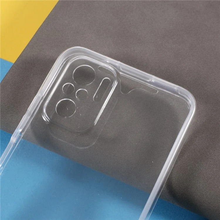 Cubierta Frontal de Mascota + Borde de TPU + Acrílico Panel Posterior de la Parte Posterior Caso de Protección Del Cuerpo Completo Para Xiaomi Redmi Nota 10s Nota 10 4G