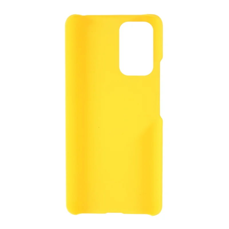 Rubberized Plastic Hard Phone Case for Xiaomi Redmi Note 10 5G/Poco M3 Pro 5G/4G Mobile Phone Cover - Yellow