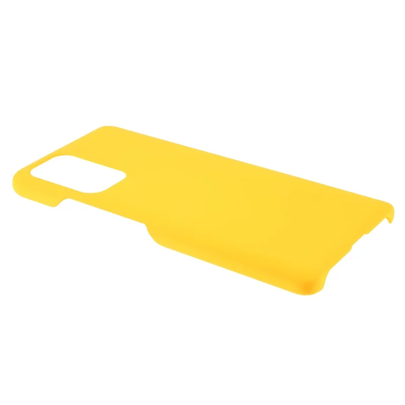 Rubberized Plastic Hard Phone Case for Xiaomi Redmi Note 10 5G/Poco M3 Pro 5G/4G Mobile Phone Cover - Yellow