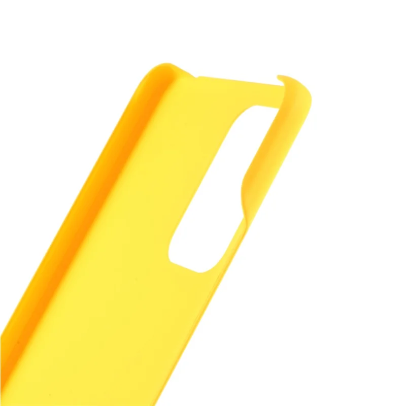 Rubberized Plastic Hard Phone Case for Xiaomi Redmi Note 10 5G/Poco M3 Pro 5G/4G Mobile Phone Cover - Yellow