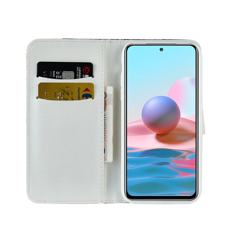 Carteira de Couro com Escama de Crocodilo Prateada e Brilhante para Xiaomi Redmi Note 10 4G / Redmi Note 10S / Poco M5s 4G - Rose Gold