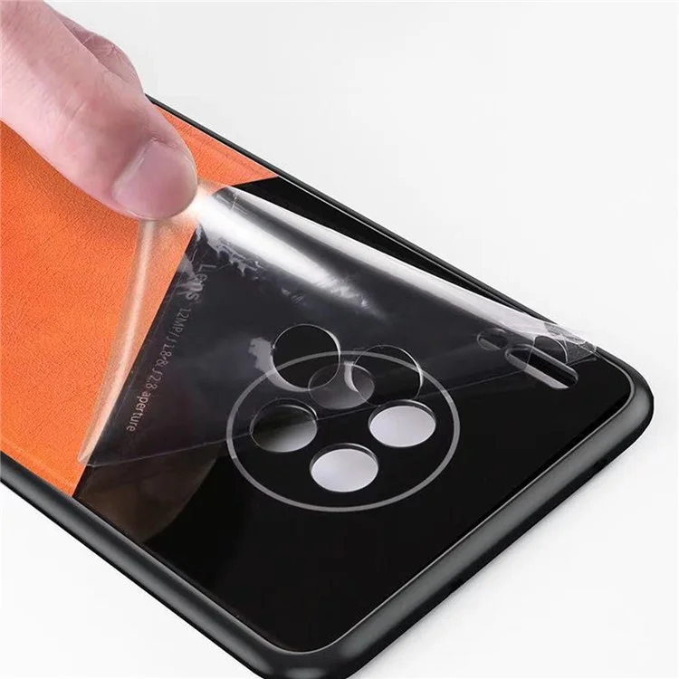 Capa Híbrida Revestida de Couro com Corte Preciso e Design de Placa de Metal Magnética Integrada para Xiaomi Mi 11 Lite 4G / 5G / 11 Lite 5G NE - Preto