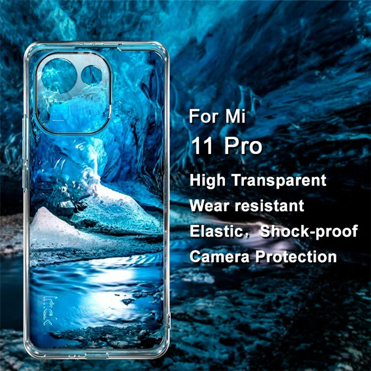 Serie UX-5 IMAK TPU Soft Transparent Telefono Back Cover Per Xiaomi Mi 11 Pro