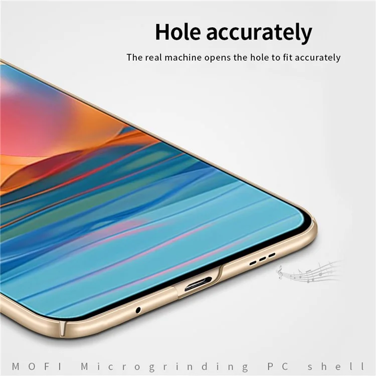 Чехол для Xiaomi Redmi Note 10 Pro (международная версия) MOFI Shield Slim Frosted Shell PC - черный